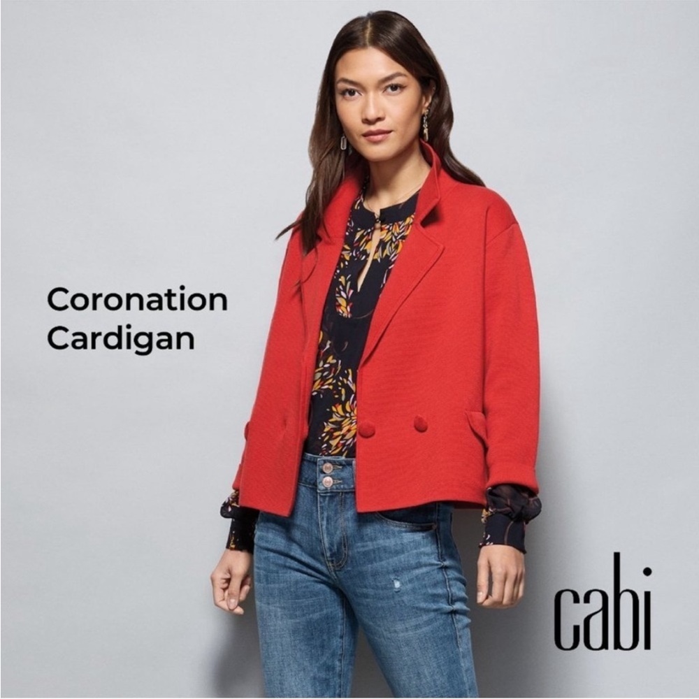 CAbi Women's Vibrant Cardinal Red Coronation Jacket